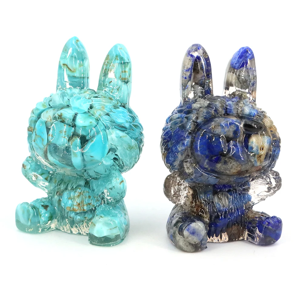 

Natural Crystal Resin Cartoon Elf Statue Cute Elf Monster Toy Chakra Meditation Healing Home Decoration Christmas New Year Gift