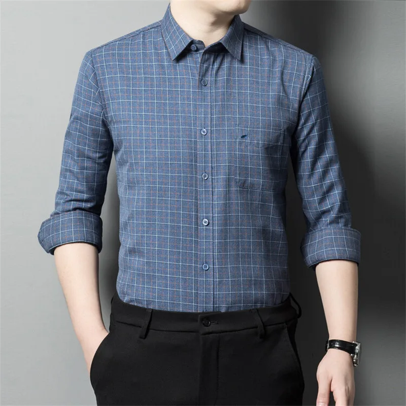 2025 new luching T shirt men winter fashion comfort open stitch stripped pattern Duck down inside high fabric genltman