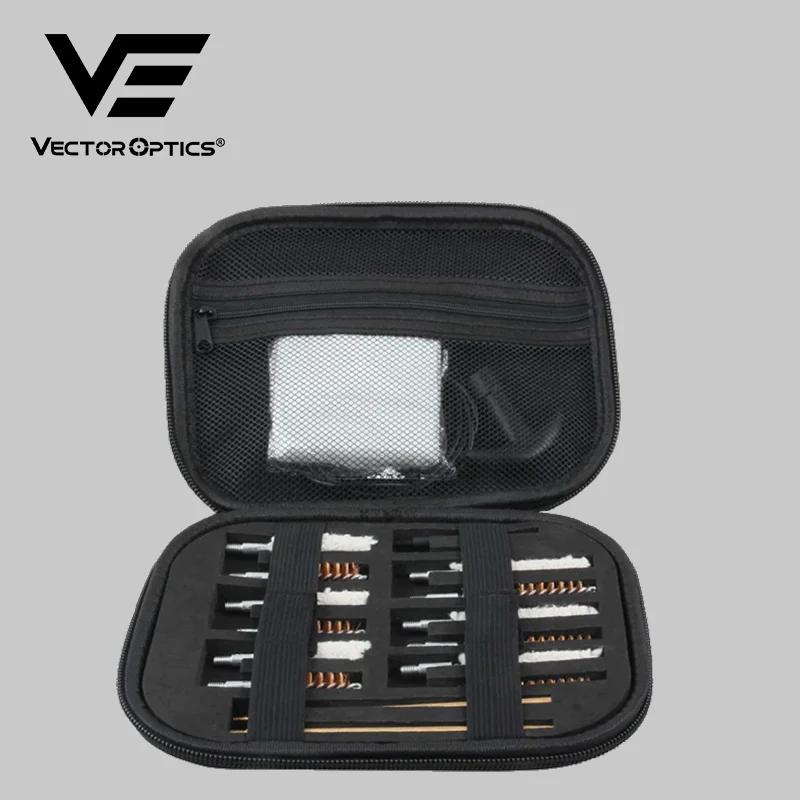 

Vector Optics 19Pcs/Pack AR15 M16 M4 Gun Brushes Cleaning Kit Airsoft Pistol Cleanner for .30, 270, .223, .44/45, .40, .357