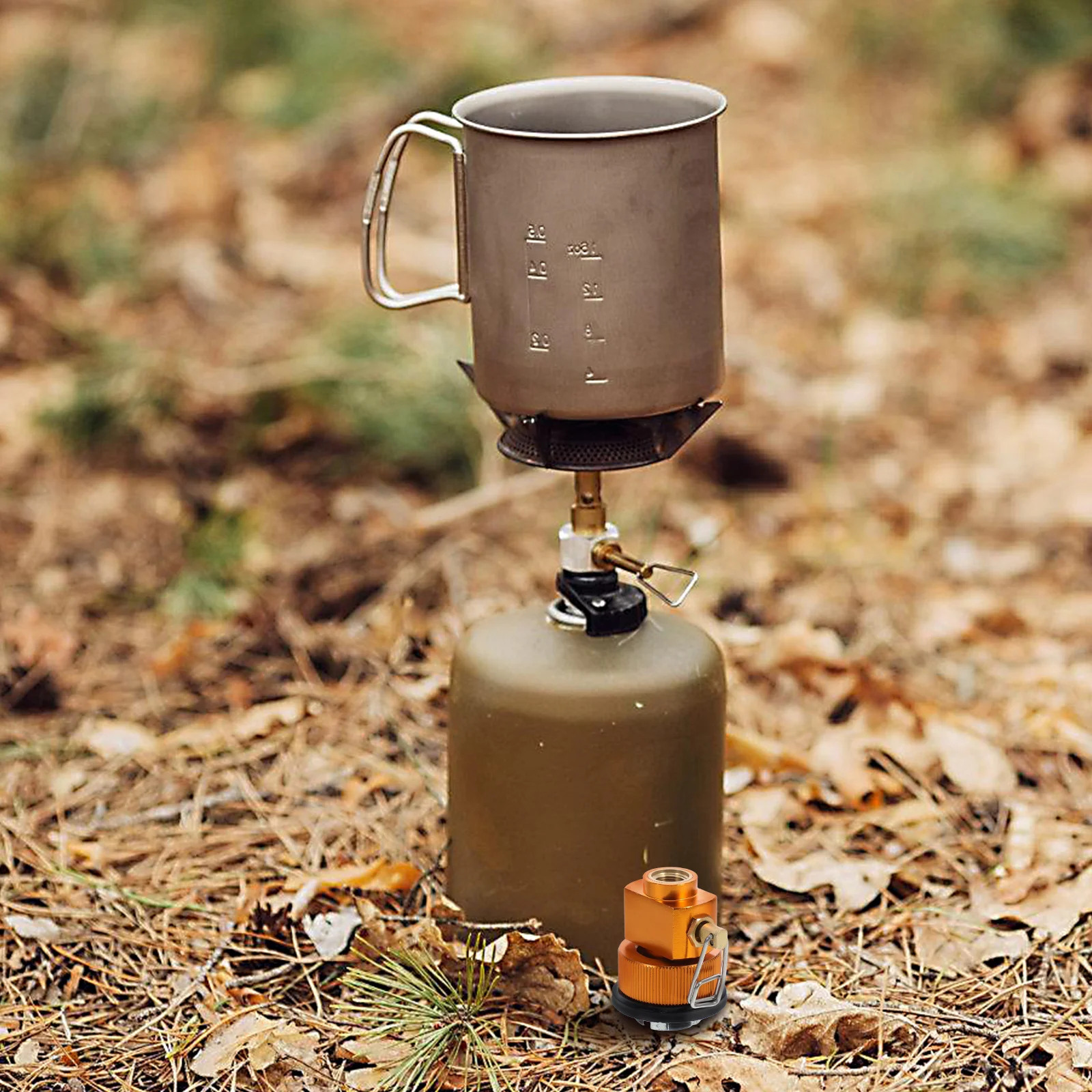 

1pc Gas Refill Valve Adapter For Isobutane Canister Portable Stove Fuel Transfer Camping Hiking Backpacking Burner Compatibility