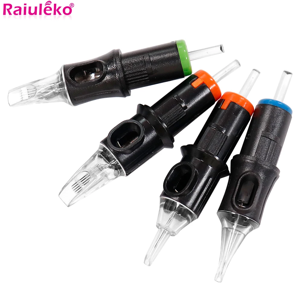 Tattoo Cartridge Needles RL RS RM M1 Disposable Sterilized Safety Tattoo Needle For Cartridge Machines Grips