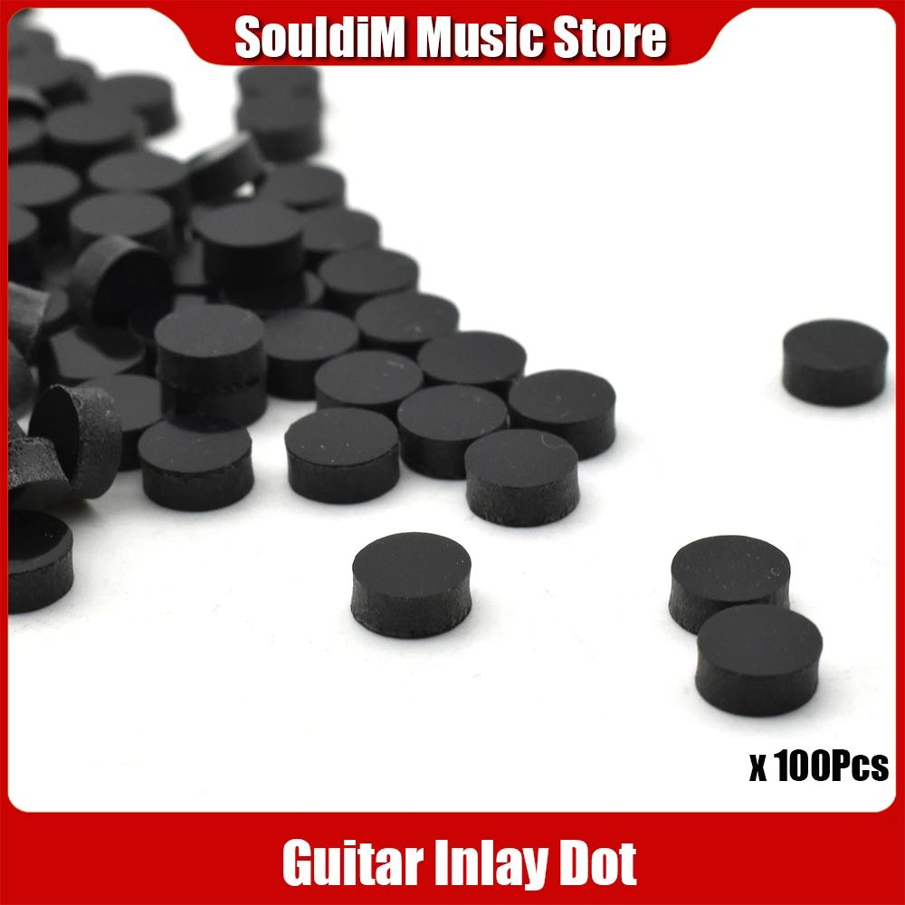 100pcs Guitar Inlay Dots Acrylic Fingerboard Dots Fretboard Dot Inlay for Guitars Ukuleles Mandolin Fingerboard 2.5mm