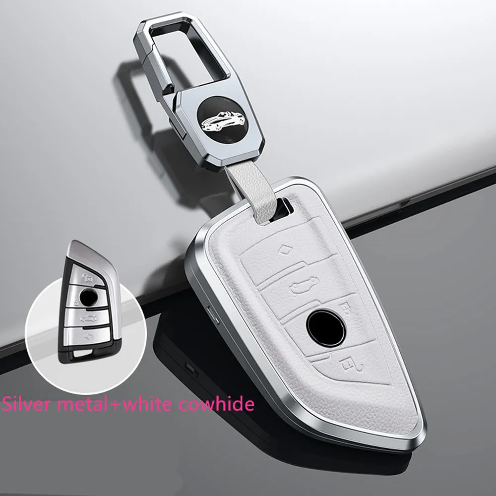 Cover Key Fob Case Protector  Galvanized Alloy For BMW 525li F15 F16 F48 F85 G30 G11 M 2018 X1 X3 X4 X5 X6 35i 50i