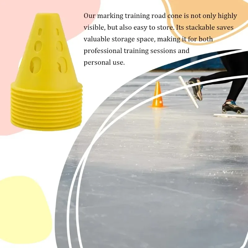 10pieces Marking Training Road Cone Traffic Control Solution For Soccer Training And Stadium Marking green