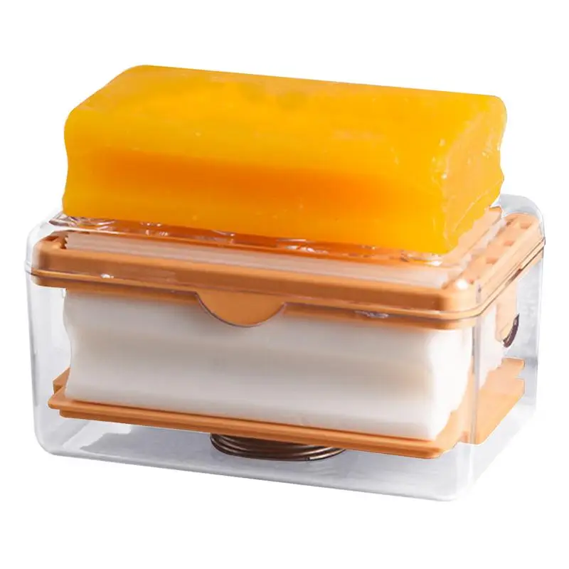 Soap Dish For Bathroom Foaming Soap Container Box Soap Box With Rollers For Bathrooms Gyms Kitchens Toilets