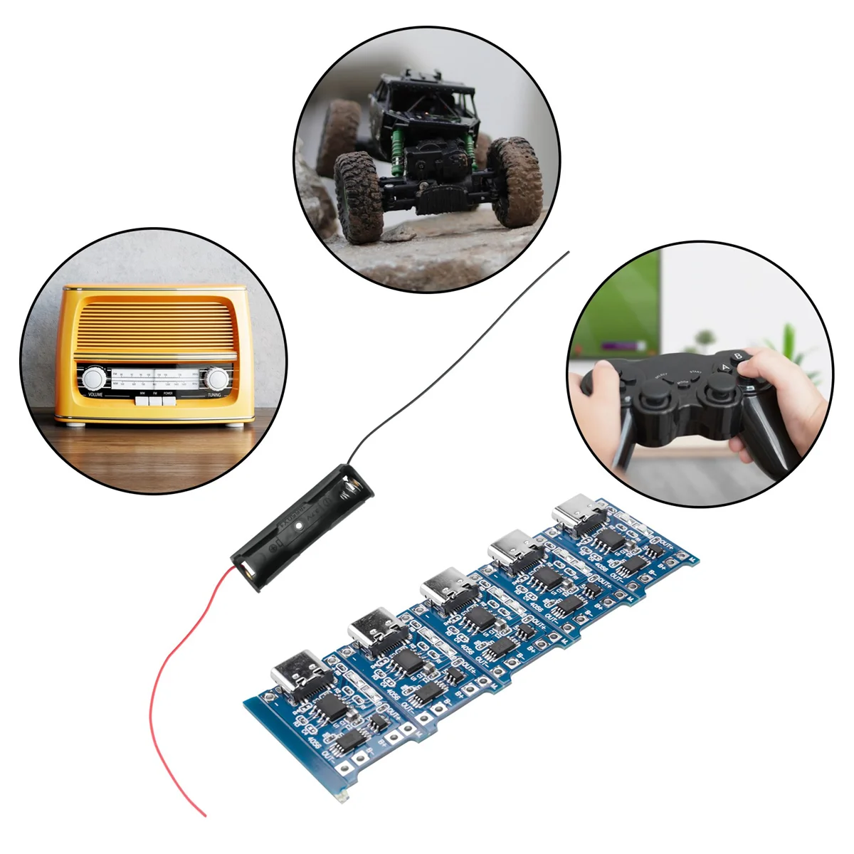 Carte de charge de batterie au lithium, TP4056, Type C USB, BMS 5V, l'autorisation, Eddie Ion, Micro-USB, Charge Tech Protection