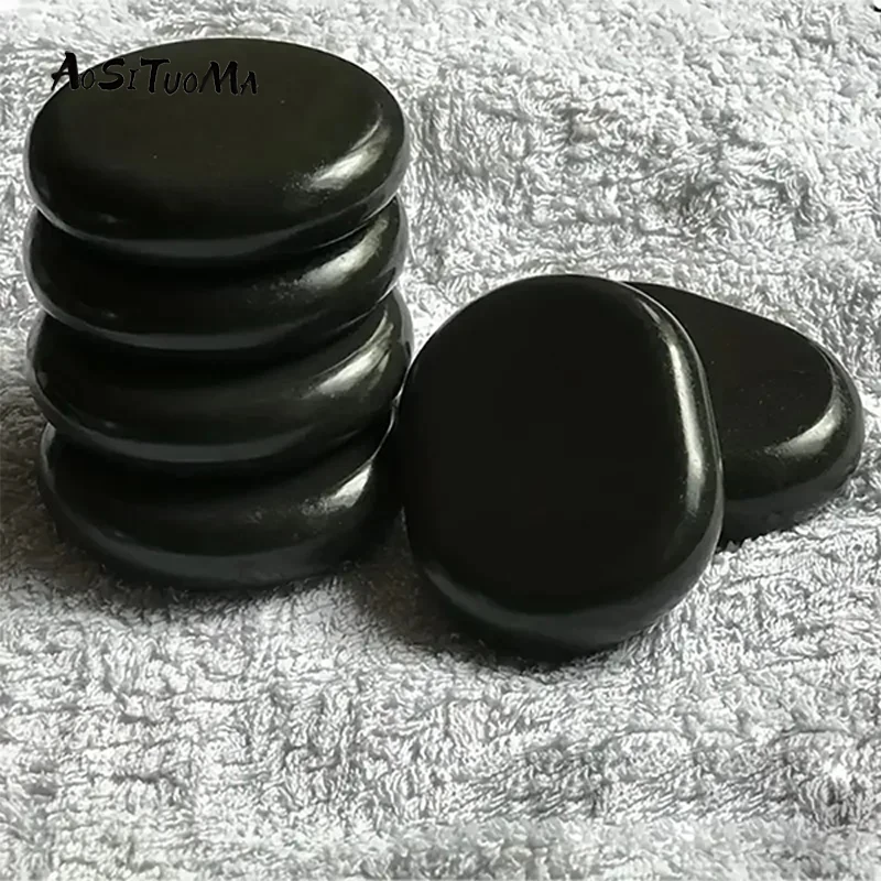 1pc Massage Stone Large Hot Black Rocks For Home & Professional Spa, Relaxing/Soothing Massage Rock For Relaxing Back, Shoulder