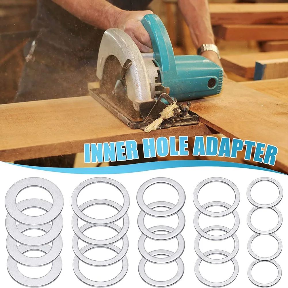 20 Pcs Saw Blade Bushing Set Saw Blade Adapter Ring Saw Blade Spacer,For Saw Blade, Marble Blade Inner Hole Conversion,