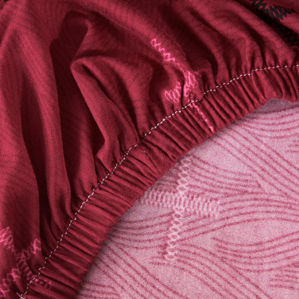 

Elastic Office Chair Cover Protector Deep Red Split Type Stretch for Desk and Computer Chairs Comfortable and