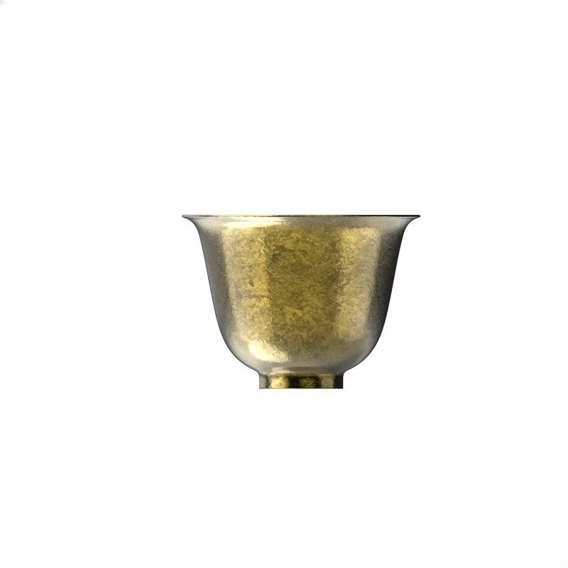 

Pure titanium master cup, high-end souvenir personal special single cup, master kung fu, gilt cup
