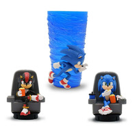 Movies Sonics PVC Action Figure Toys Cartoon Cute Hedgehogs Sonics 3D Cups Mugs Anime Figure Toys Gifts for Children