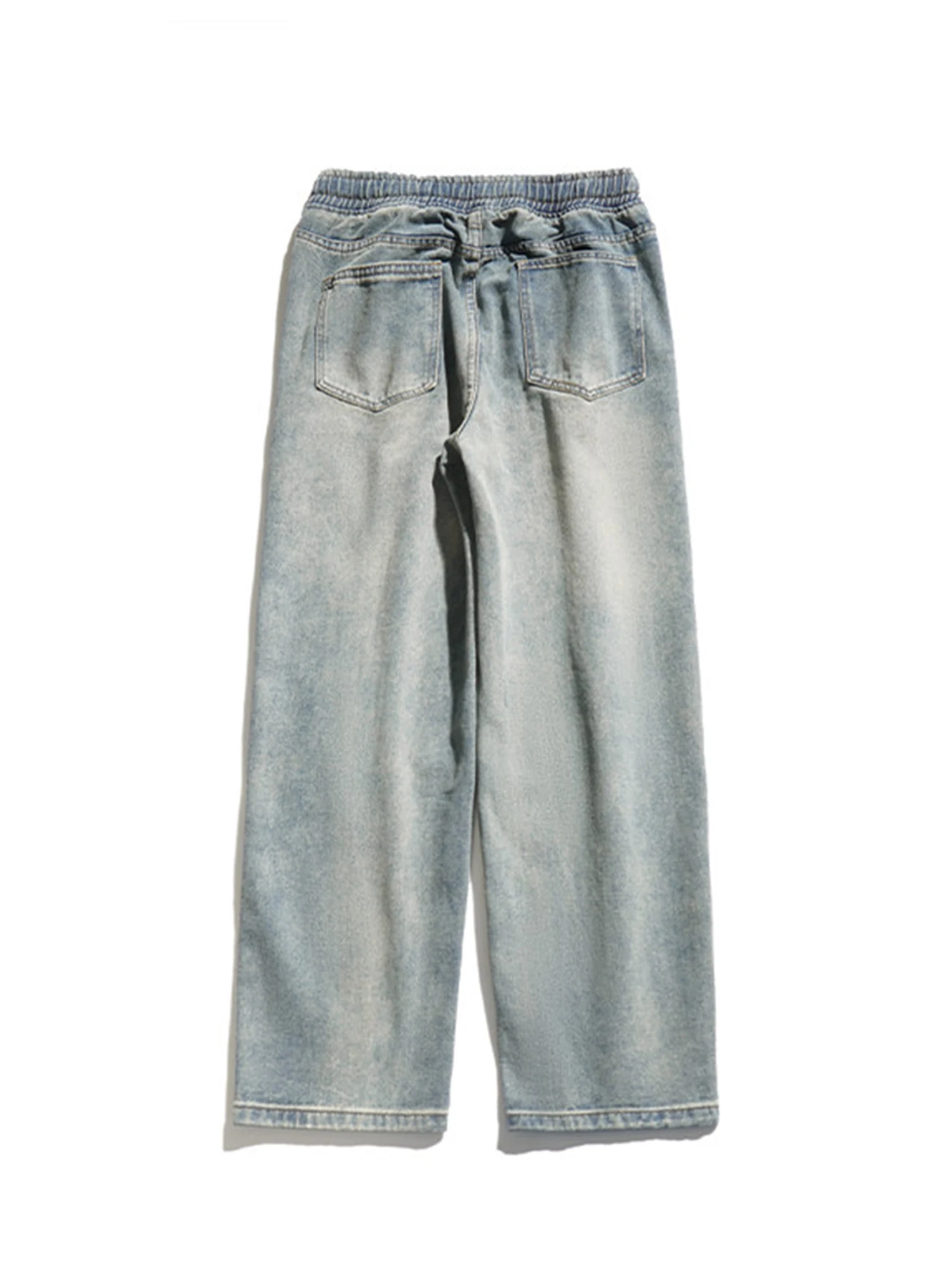 Pantalones vaqueros anchos Y2k holgados de color azul claro para mujer, pantalones vaqueros Grunge estilo Harajuku japonés Vintage, pantalones vaqueros de gran tamaño de Hip Hop, ropa