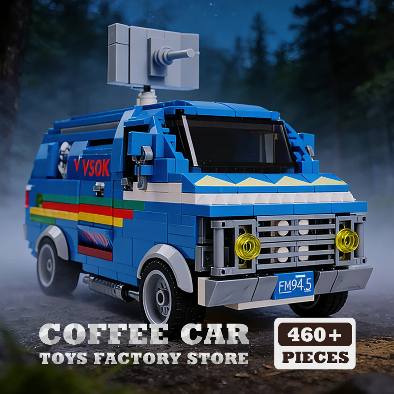 

Конструктор Mystery Town: Научно-фантастический автомобиль, ретро-фургон, строительные блоки, набор MOC, модель городского транспорта, подарки для друзей, НОВИНКА 2026