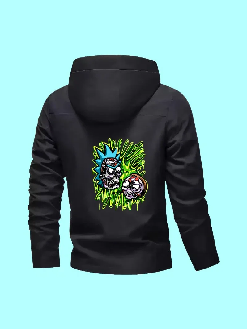 

The slim-fit men's jacket has new classic feel, casual style, sports prints comfy for home wear, daily shopping and travel.