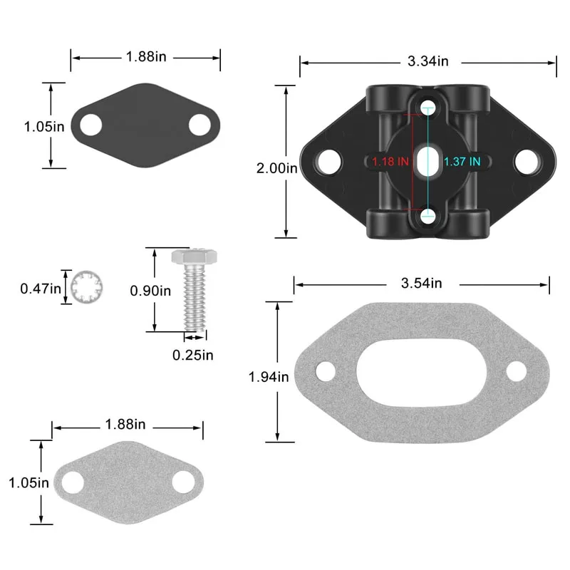 NONY Boat Tools 21970 Trim Connector Assembly Kit for Mercruiser Alpha Bravo Drives Replace for 98825A4 8M0080805 8M0137703