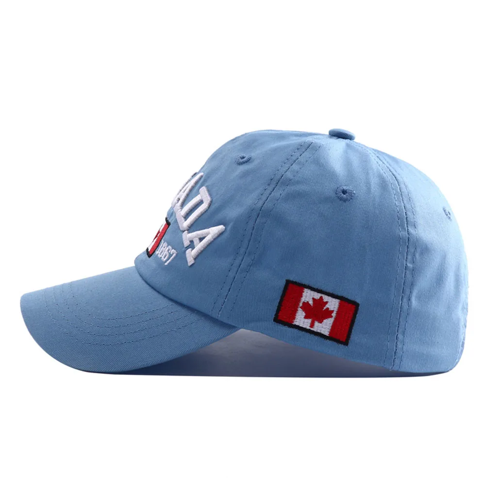 New Canada Flag Embroidery Baseball Cap Snapback Bone Hip Hop Adjustable Outdoor Sports Hats for Women Men Gorras Hombre