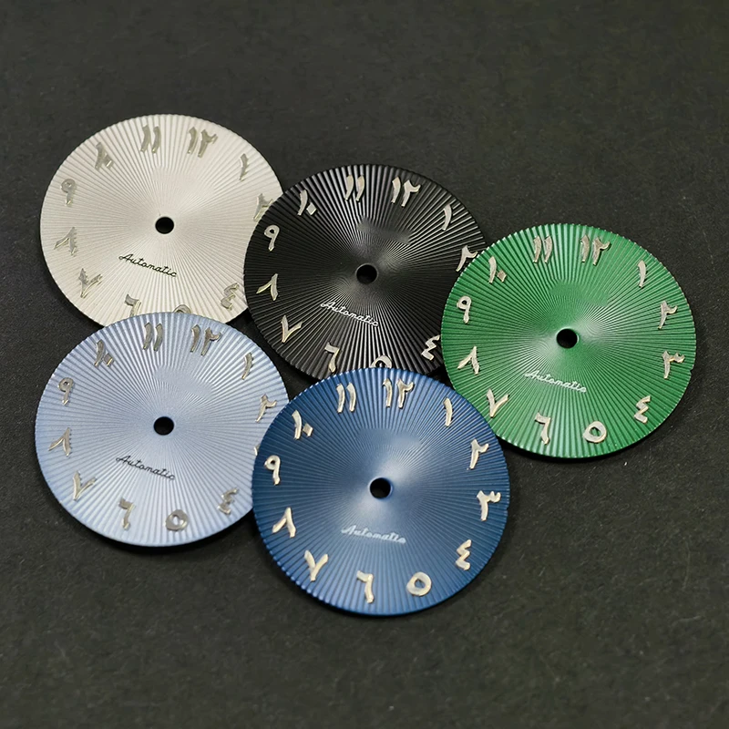 

NH35 dial S dial 28.5mm Arabic numerals sunray watch modification accessories fit for NH35/36 movement