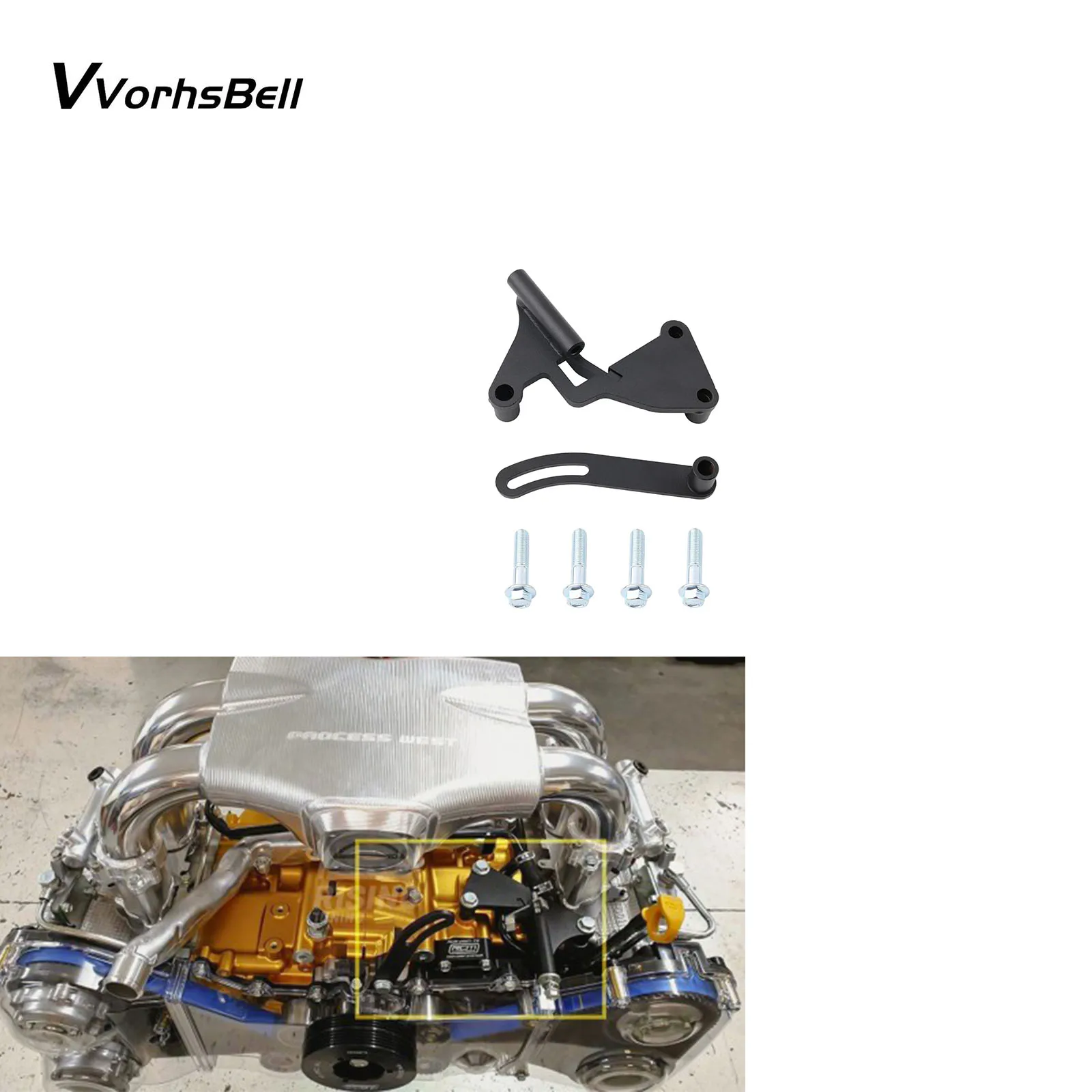 Alternator Relocation Bracket Compatible with Subaru EJ Series EJ20 EJ25 Impreza WRX STI Forester Legacy Liberty