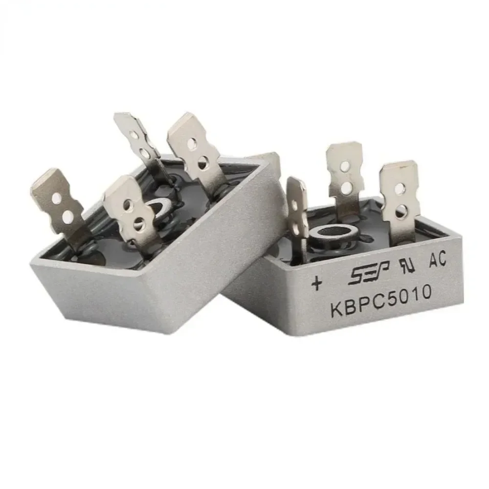 2/4PCS KBPC5010 Bridge Rectifier 50A 1000V Single Phase Diode Bridge Rectifiers High Power Electronic Component DIY Electronics