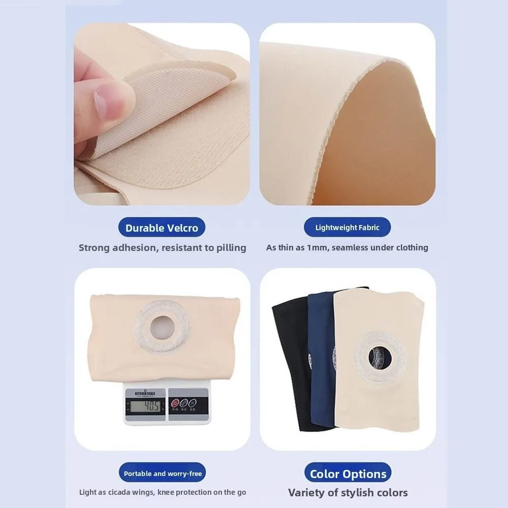 

Pressurized Elastic Sports Knee Pad Joints Protector Thin Design Knee Support Shock- absorption Adjustable