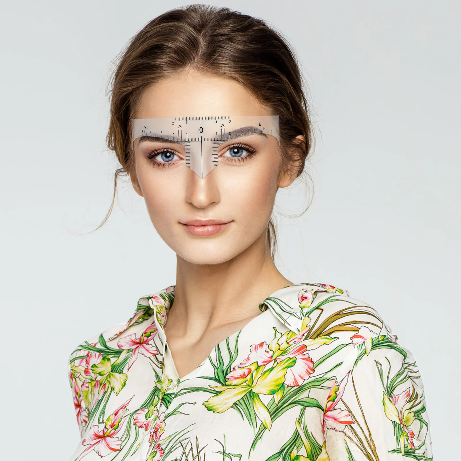10 pz Set di righelli per sopracciglia Strumento di misurazione flessibile per modellatura simmetrica delle sopracciglia Posizionamento del trucco Righello per il viso Tattoo