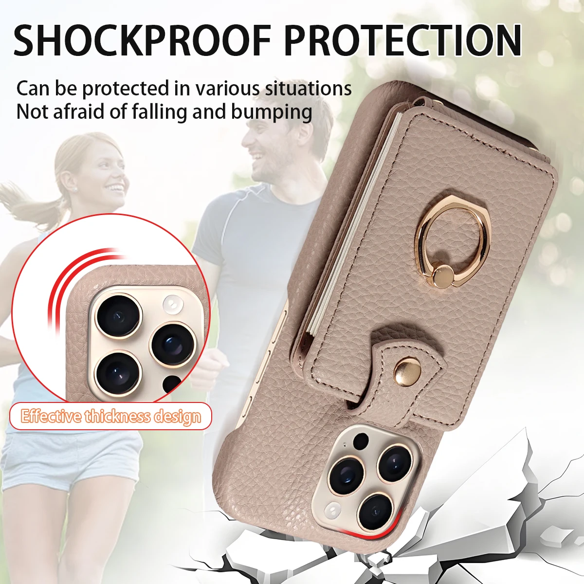 حافظة لهاتف سامسونج جالاكسي S25ultra S24 S23 S22 S21 S20 Ultra Plus FE Note 20 PU حافظة هاتف جلدية مع فتحات بطاقة حلقية حافظة مضادة للسقوط
