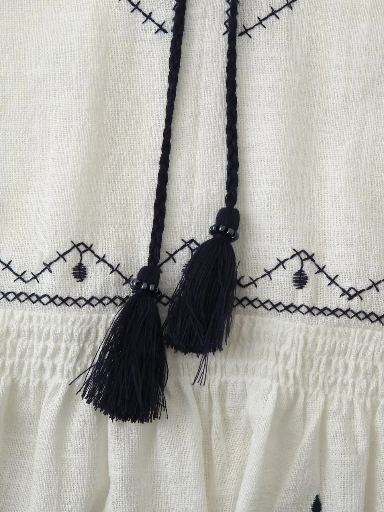 Women's Fashion Vintage Embroidered Shirt 2025 New Ladies Style Clothing