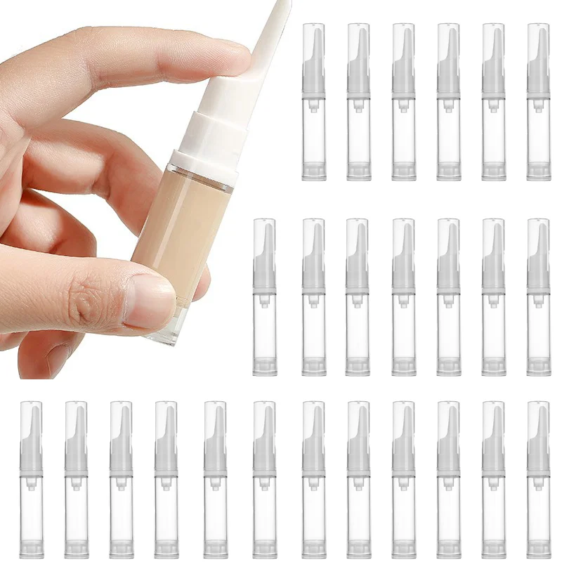 

50Pcs 5ml 10ml 15ml Cosmetic Packaging Vacuum Bottle Spot Duck Mouth Liquid Foundation Vacuum Bottle Travel Portable