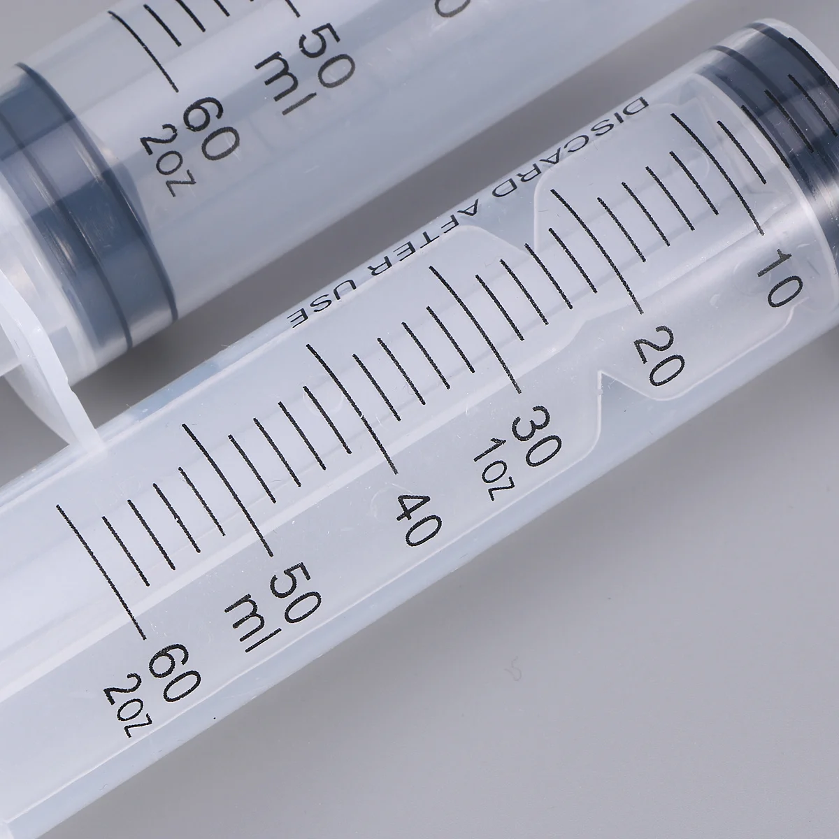 

25pcs 60Ml Plastic Syringe Needle-Free Injector For Measuring Dispensing Fluids Nutrients Garden Watering Essential Oil