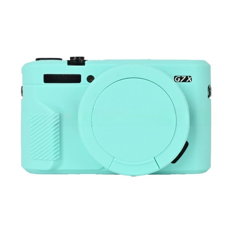 Camera Bag，For Canon G7XII G7X2 Silicone protective cover Camera Silicone Cover protective case + 1PCS Free Tempered Film
