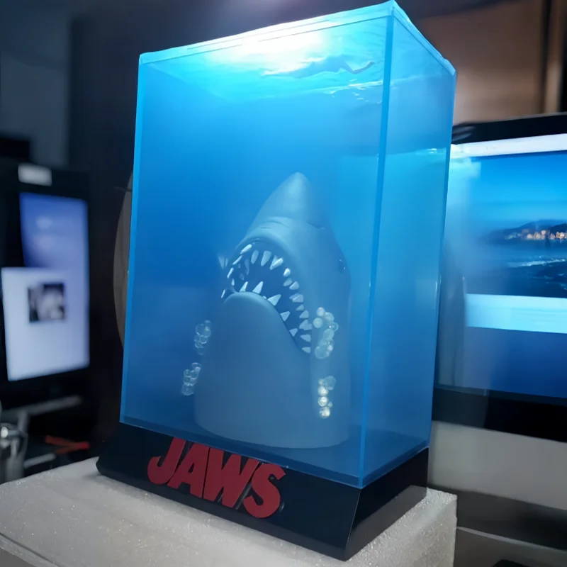 In Stock Movie Jaws Shark Sd Toys Movie Poster 3d Statue Collection Figure Decoration Model Toy Action Figure Gift