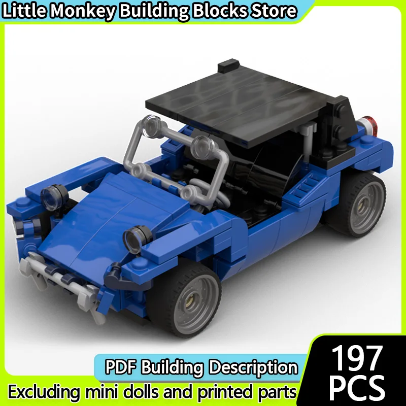 

Speed Racing Car Model MOC Building Bricks Beach Off-Road Vehicle Modular Technology Children Holiday Gifts Assemble Toys Suit