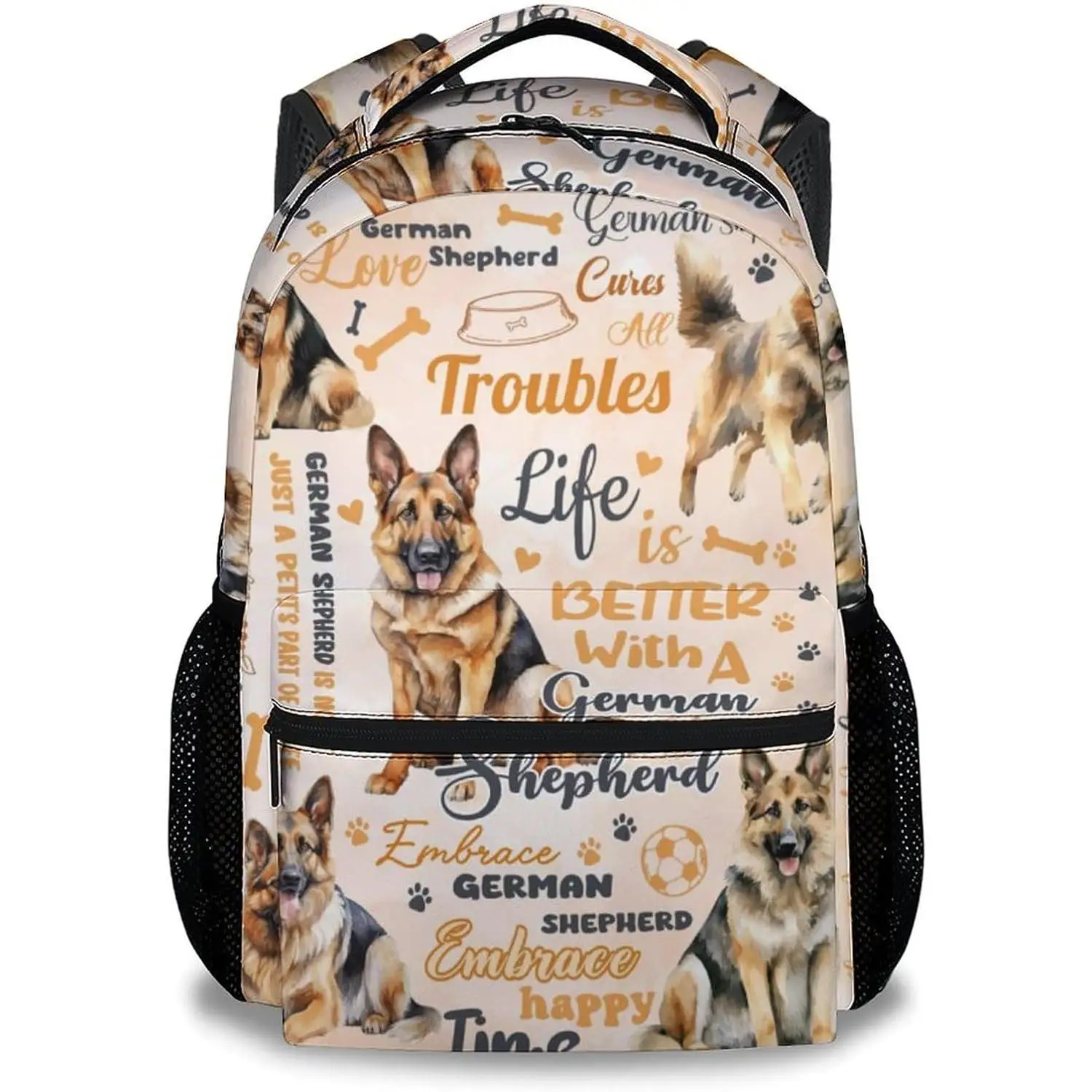 

Школьный рюкзак для девочек, милые рюкзаки для собак для детей, школьная сумка с немецкой овчаркой для мальчиков, сумка для книг для школы, путешествий