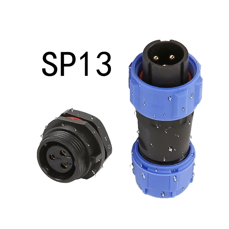 

1 Set SP13 Rear Nut Socket Waterproof Connector Joint 2- Core