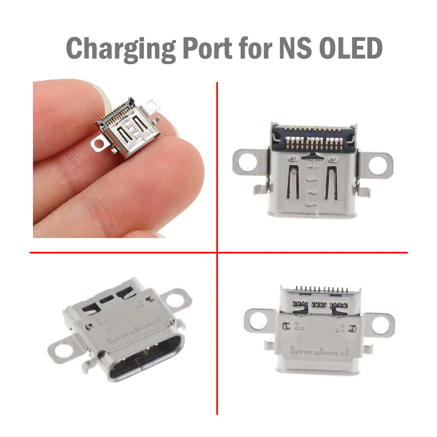 

5/10pcs New USB-C Connector Charging Socket Charging Port USB Charger Port for Nintend Switch OLED Game Console Replacement Part