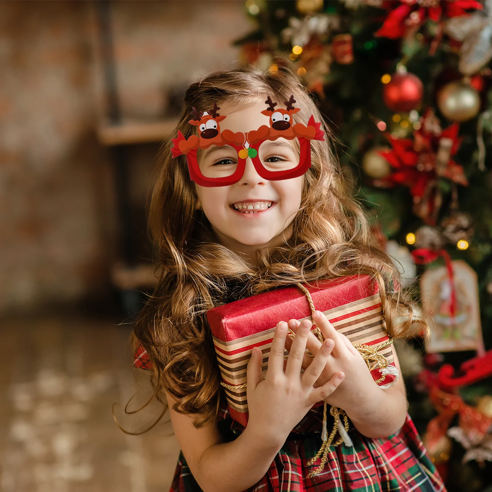 

8Pcs Christmas Party Glasses Funny Xmas Eyeglasses Frames Christmas Photo Party Eyewear Xmas Glasses Frames Funny Eyeglasses