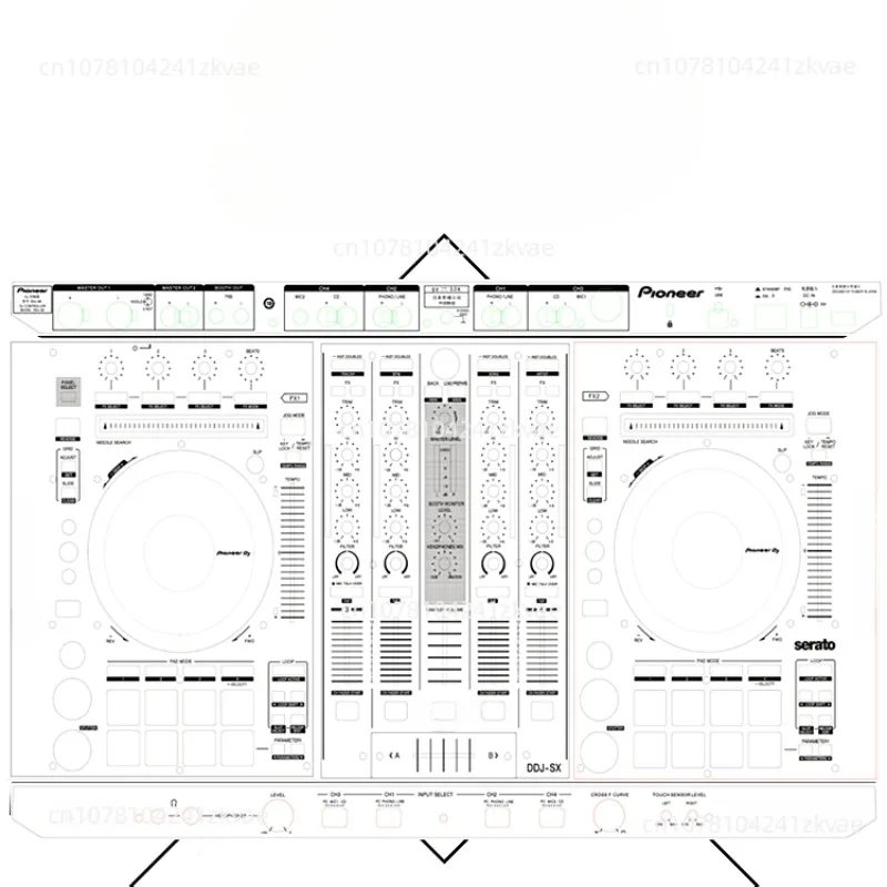 DDJ-SX skin suitable for Pioneer controllers