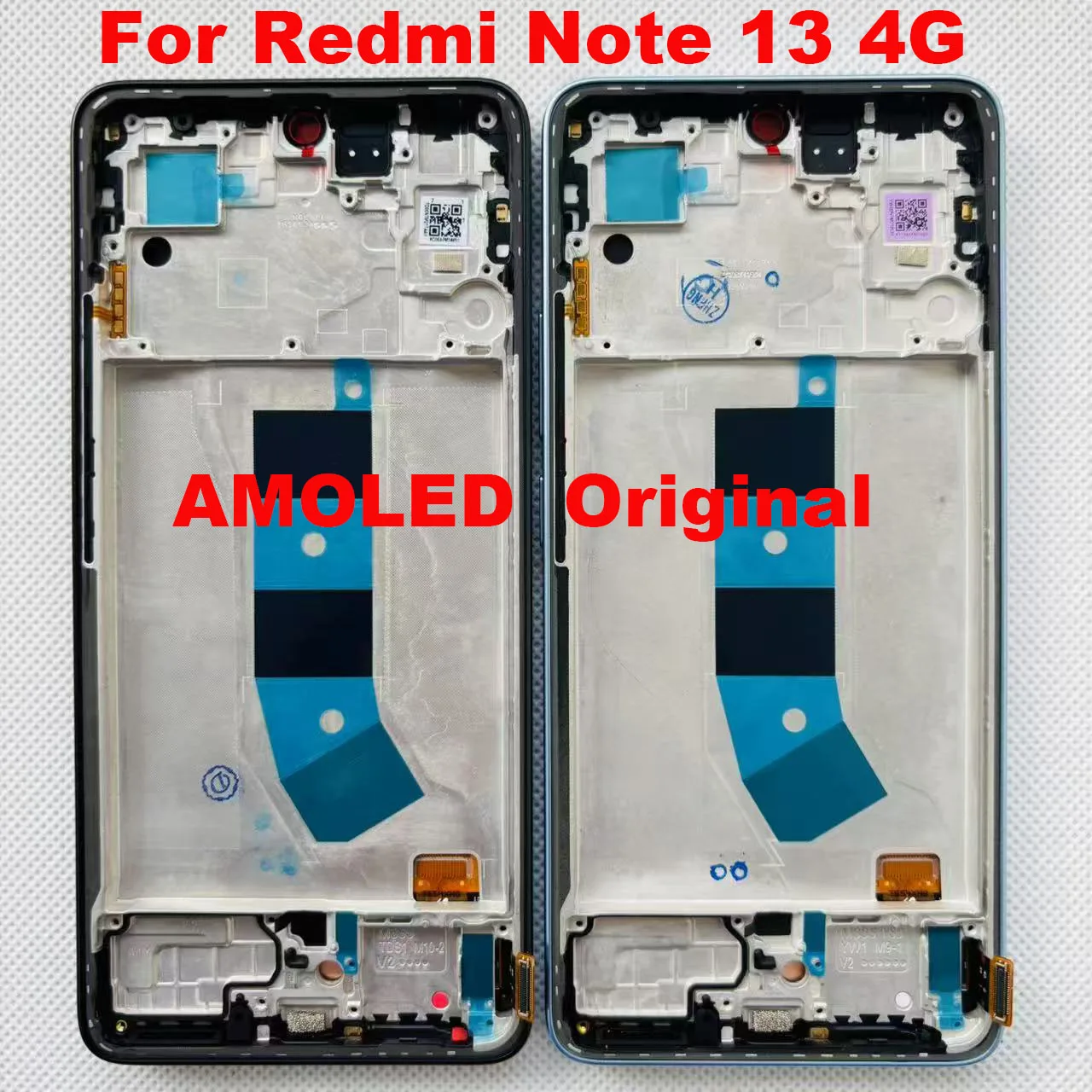 6.67 "AMOLED Originele Voor Xiaomi Redmi Note 13 4G 23129RAA4G Lcd-scherm Digitizer Touch Screen voor Redmi Note 13 4G lcd W frame