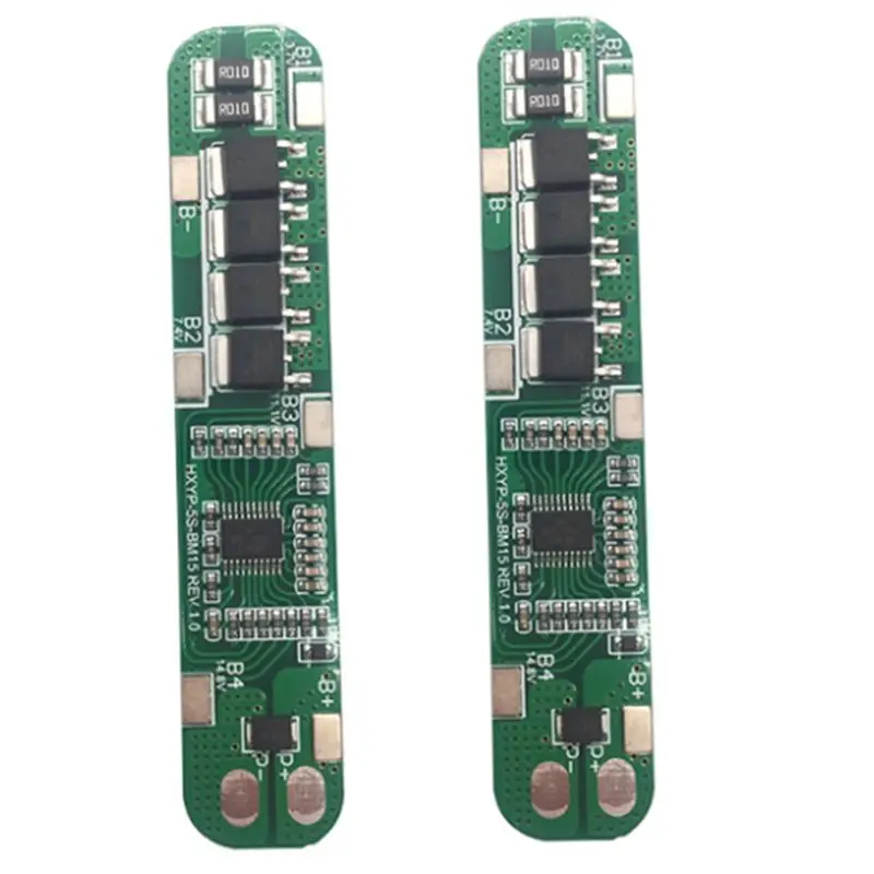 A64I 2Pcs 5S 21V 18.5V 15A Li-Ion Lithium Battery Packs 18650 Charger PCB 25V 5 Cell Protection Board Integrated Circuits