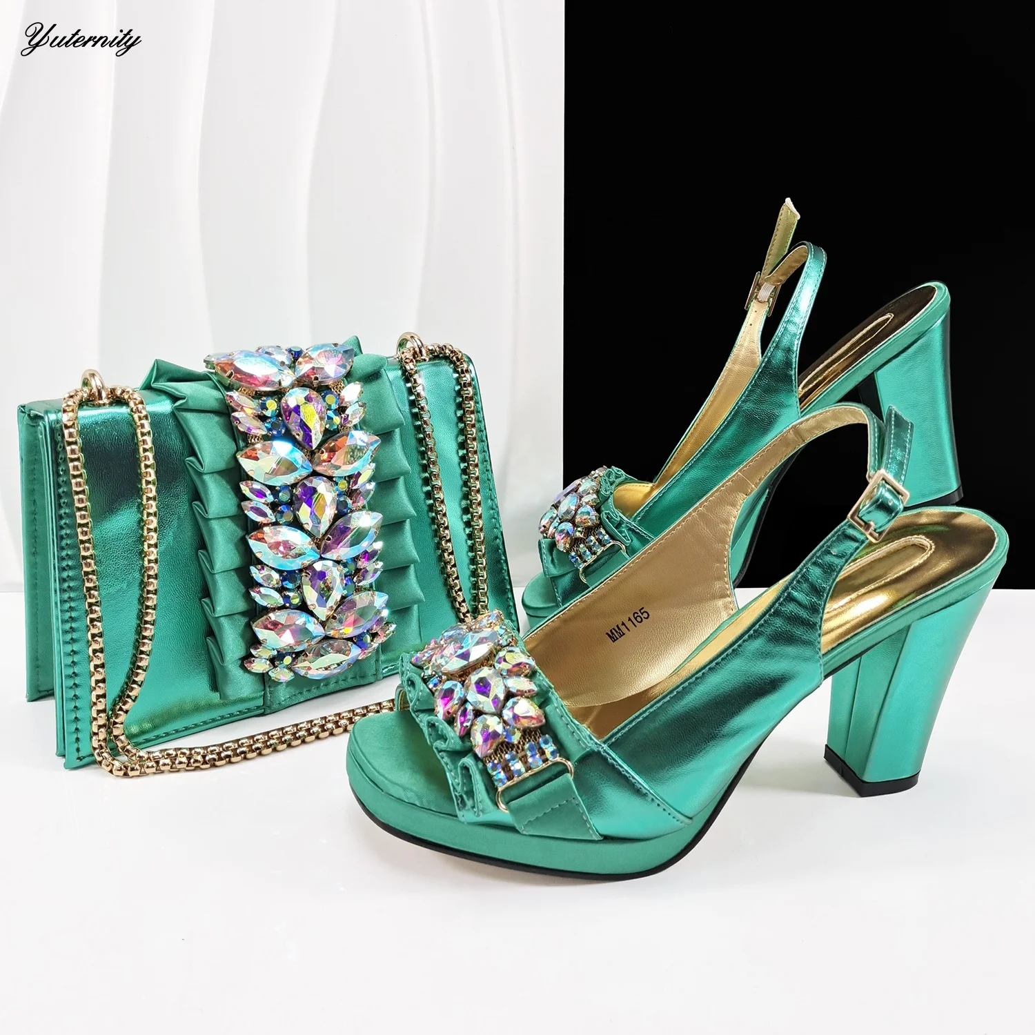 

New Arrival Novelty Fashion Ladies Shoes And Purse Set Italian Elegant Women Pumps Shoes With Matching Bag For Party