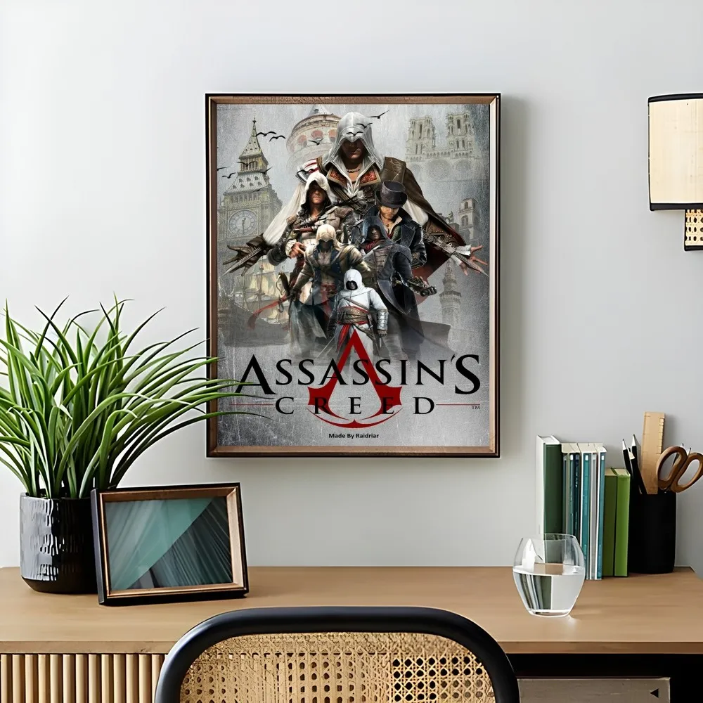 1 قطعة لعبة A-القاتل-S-Creed Classice المشارك لزجة جدار الفن الطباعة مقاوم للماء غرفة المعيشة المنزلي غرفة نوم بار ديكور جمالي #5