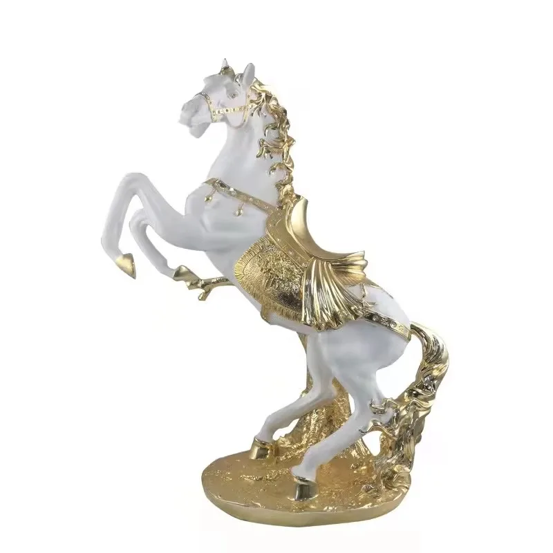Factory direct sales office indoor animal house decorative resin handicraft horse sculpture for sale