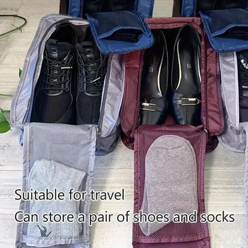 1/2/3Pcs Portable Shoe Bags Travel Holds Multifunction Waterproof Folding Storage High Capacity Shoe Pouch Organizer