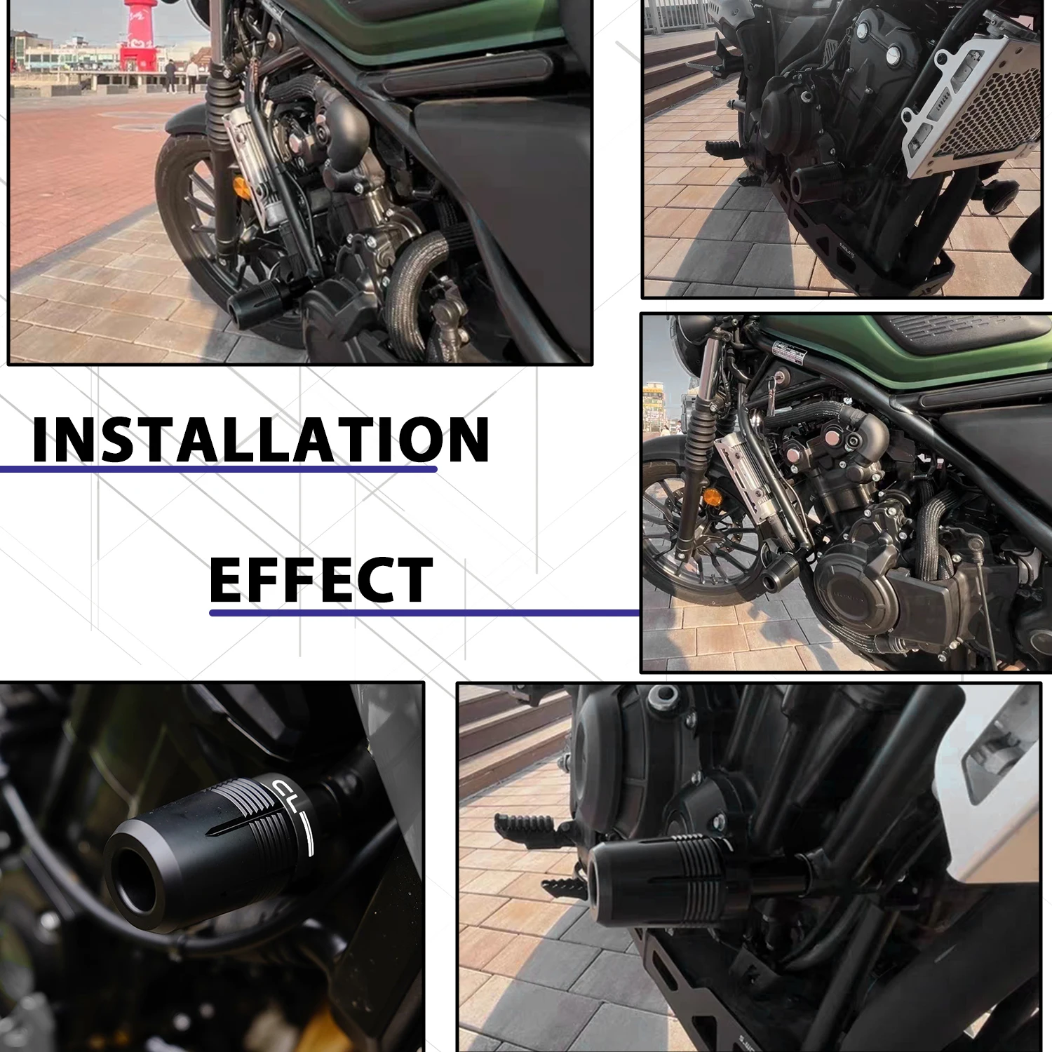 Motorcycle Falling Protection Parts Frame Sliders Fairing Guard Anti Crash Protector Pad For HONDA CL500 2022 2023 Motorbike