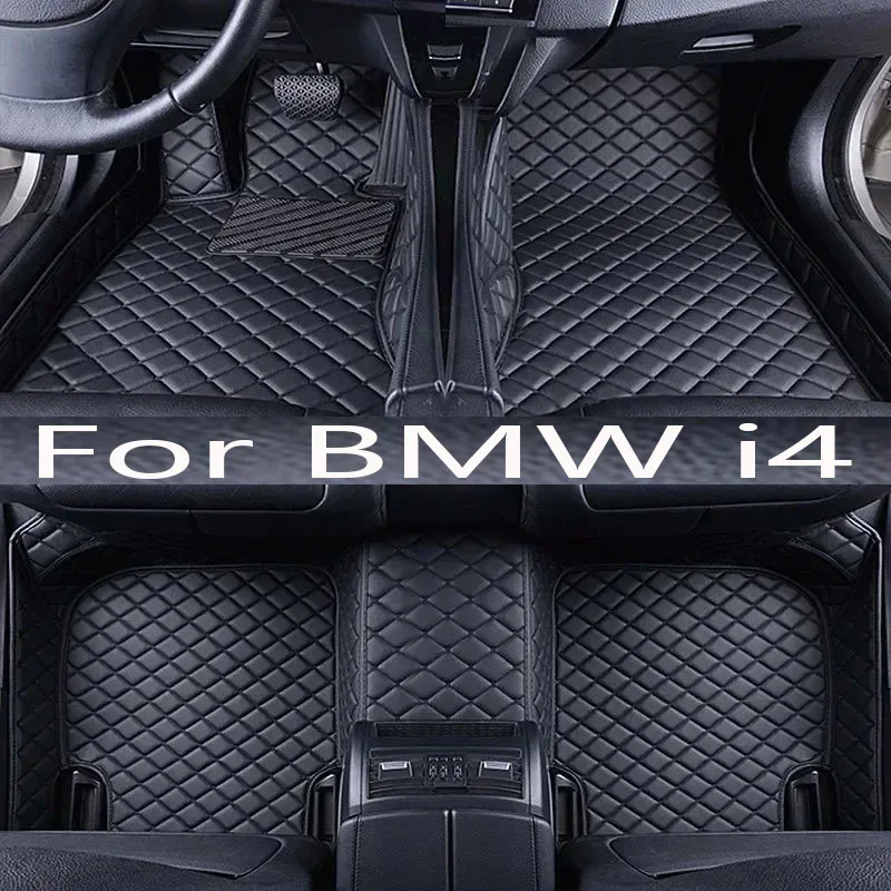 

Car Floor Mats For BMW i4 2022 Custom Auto Foot Pads Automobile Carpet Cover Interior Accessories