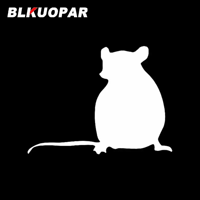 BLKUOPAR Mouse Silhouettes Car Stickers Sunscreen Fashionable Decals Laptop Motorcycle Sunscreen Skateboard Decor Car Styling
