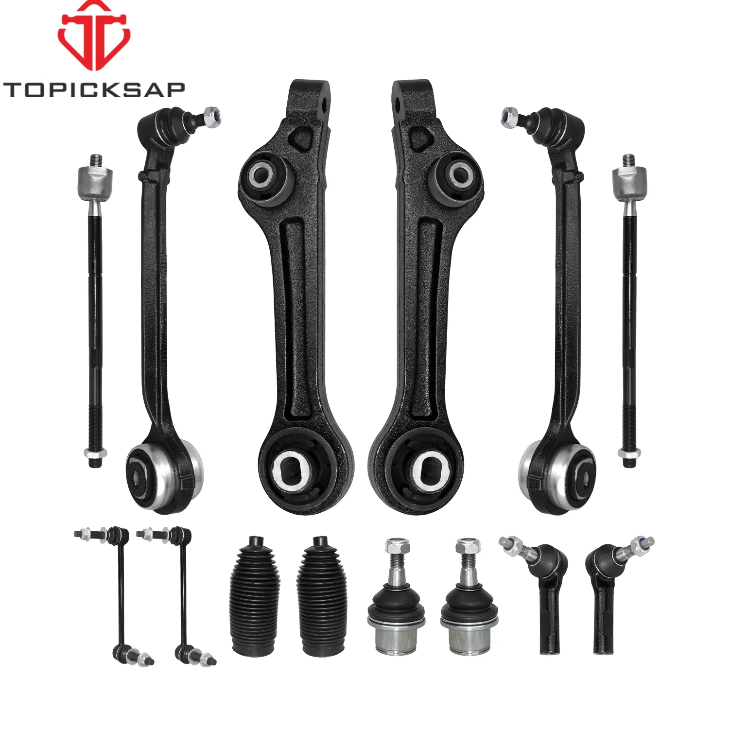 

TOPICKSAP 14PCS Front Control Arm Tie Rod Sway Bar Link Kit For Chrysler 300 Dodge Challenger Charger RWD 2011-2019 4670508AD