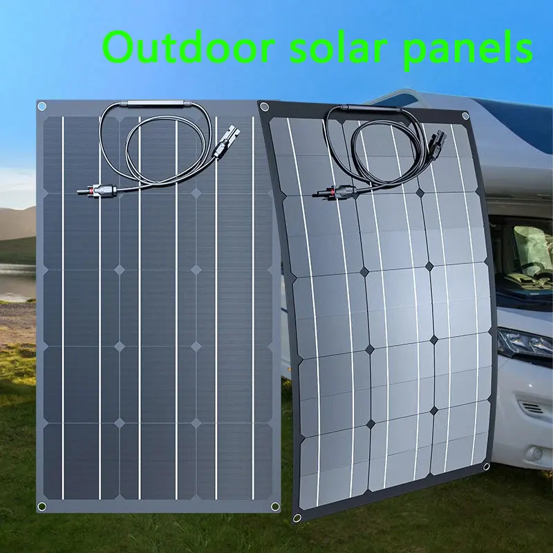 Single Crystal Photovoltaic Panel 110W18V Panel Kit Small Station Rv Efficient And Portable Suitable For Home Outdoor Camping