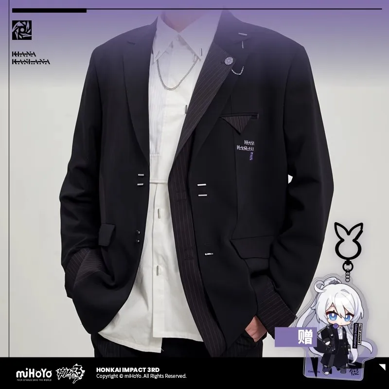 

Official miHoYo Honkai Impact 3rd Kian Kaslana Shi Li Zhu Guang series-themed western wear set for game merchandise clothing