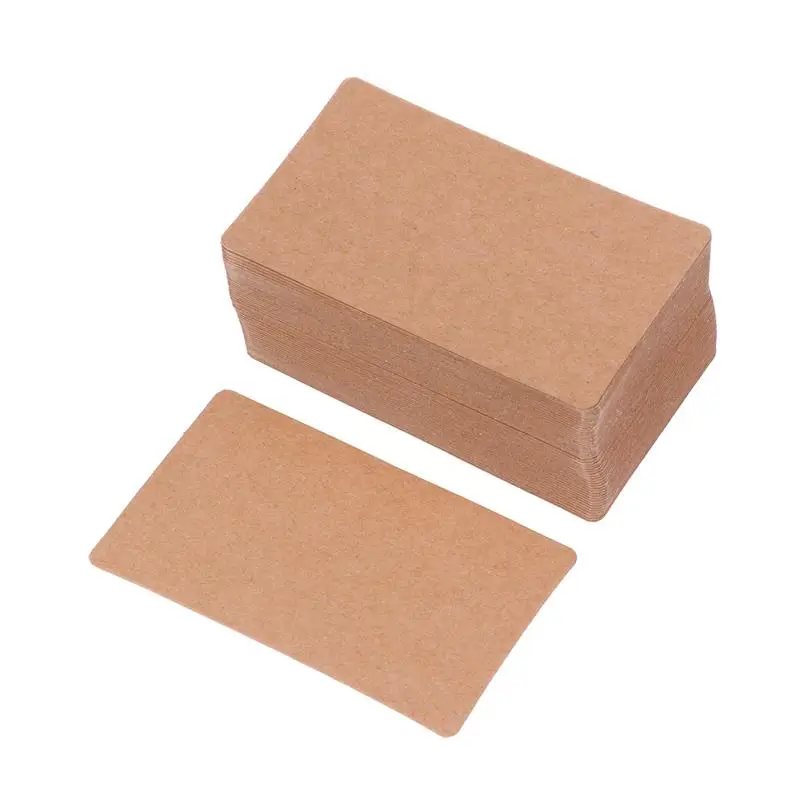 

90PCS Kraft Marking Business Card Black Cards DIY Memo Paper Notepad For Small Shop Gift Decoration Card